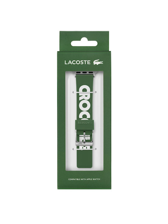Lacoste Lăcușor de Silicon Verde (Apple Watch 38/40 mm)