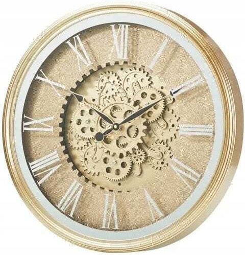 Koopman Analog Gold Wall Clock
