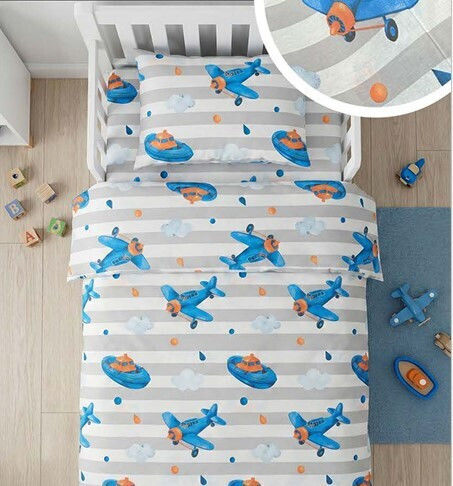 MayHome MayHome Kinderbettdecken Set Einzel mit Kissenbezug Kinderbettdecke 160x240cm