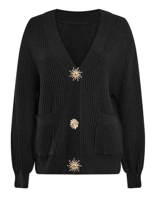 Celestino Women's Knitted Ribbed Cardigan With ...