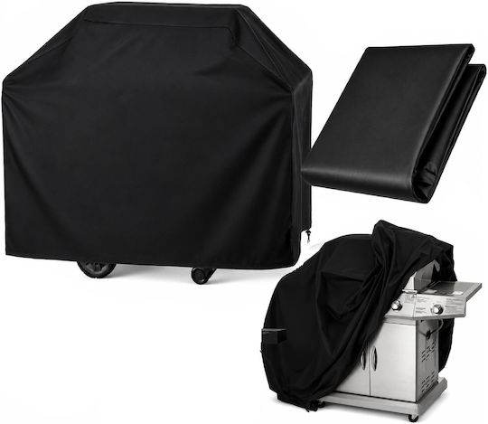 Grill Cover Zola Waterproof Uv Resistant Adjustable Drawstring Fastening 145 X 61 X 117 Cm Black