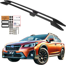 Erkul Μπάρες Οροφής Αλουμινίου για Subaru XV 2012 Μαύρες
