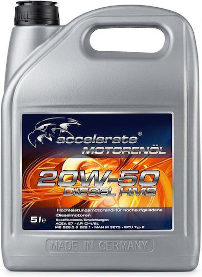 Accelerate Motor Oil Car Lubricant 20W-50 5lt