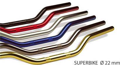 Trw Zf Superbike 22mm Aluminum Handlebar Silver Code Mcl102c