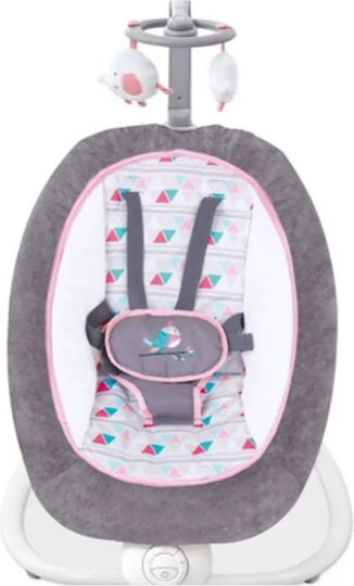 Relax Electric Pentru Bebeluși Cu Muzică Și Vibrație Roz Pentru Copil Până La 9kg