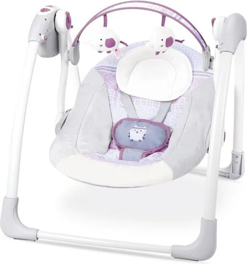 Relax Manual pentru Bebeluși Leagăn cu Muzică Gri pentru Copil până la 9 kg