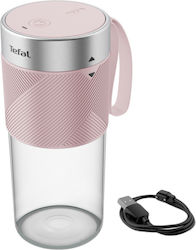 Tefal Lightmix Portabil 300 ml Roz Tefal Lightmix Portabil 300 ml Roz