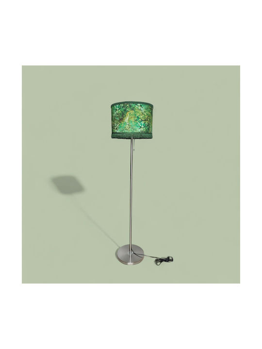 Floor Lamp with Lamp Bulb Base for E27 Bulb Green