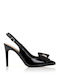 Spitze Zehe Pumps mit Hochem Absatz Schwarz