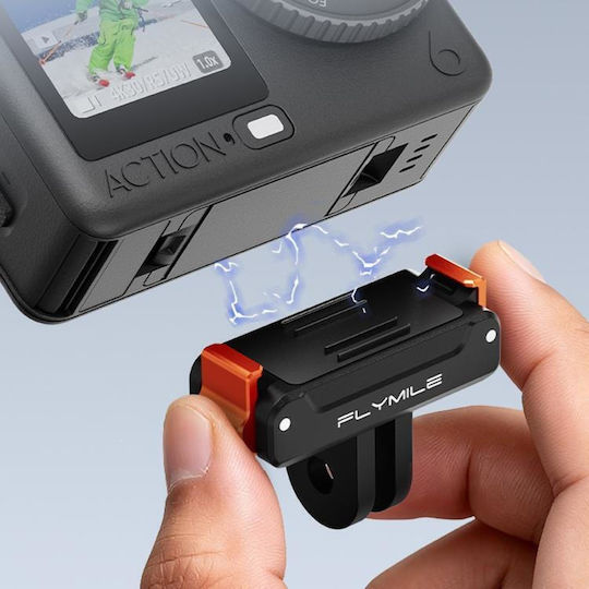Dji Osmo Action 6 5 Pro 4 3 Μαγνητική Βάση Γρήγορης Απελευθέρωσης Flymile Μαύρη