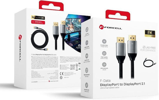 Forcell DisplayPort-Kabel Männlich 2m Schwarz
