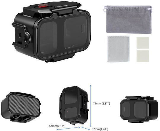 Dji Osmo Nano Feichao 80m Wasserdichte Actionkamera-Hülle Aluminium Gehäuse Tauchzubehör 1/4 Zoll Gewinde