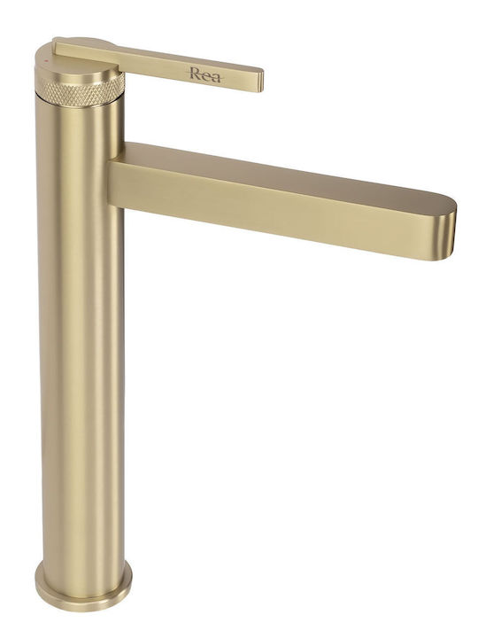Rea Grace Mixing Tall Gold Sink Faucet
