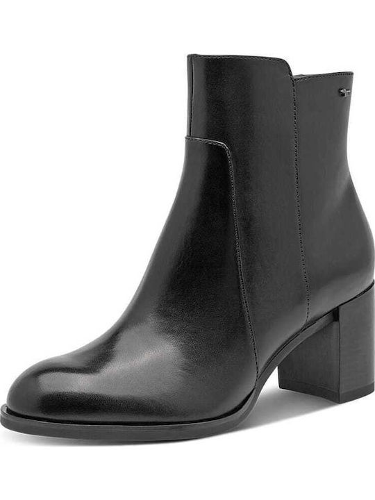Tamaris Leder Damen Stiefeletten Schwarz