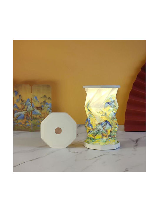 Decorative Rotating LED Lantern 8x8cm