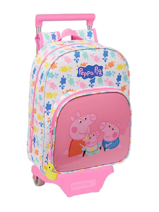 Safta Pig School Trolley Bag Kindergarten Multi...