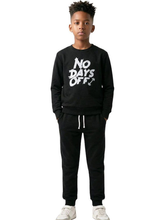 Kids Sweatpants Set Black