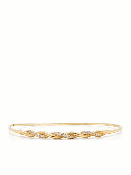 Kiriakos Gofas Damen Armband Handschellen aus 14K Gold