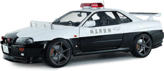 1/18 Nissan Skyline Gt-r Bnr34 1999 Japanese Police Black White