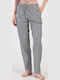 Vienetta Secret Summer Women's Pyjama Trousers Black-White
