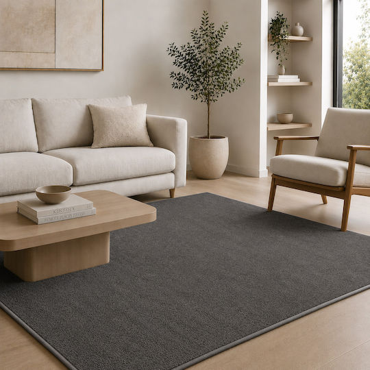 Saray Home Deluxe Αντιολισθητικό Χαλί Ορθογώνιο Γούνινο Ανθρακί 240x300cm