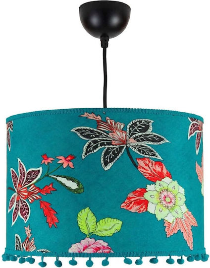 Blue Pendant Ceiling Light with E27 Socket 35x20cm