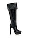 Damenstiefel mit Hochabsatz Schwarz