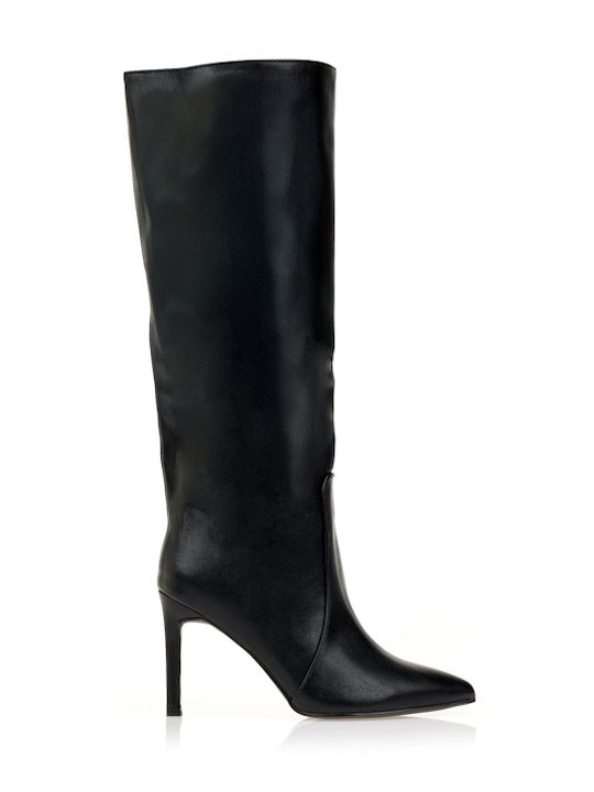 Damenstiefel mit Hohem Absatz in Schwarz