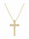 Senzio Belibasakis Women's Gold Cross 9K with Chain