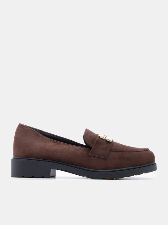 Luigi Women's Moccasins In Brown Colour