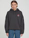 Radical Daze Long Women's Hooded Sweatshirt Black