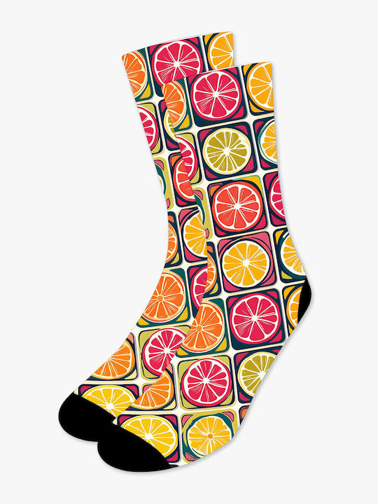 Șosetă Tipărită Modele Citrus Pop Nodo