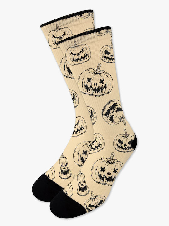 Șosetă Tipărită Cu Modele Pumpkin Boo