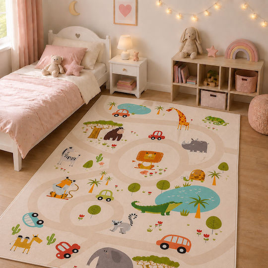 Saray Home Детски Килим Зелен 160x220см
