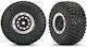 Komplette Traxxas 1.4 Schwarze Chromräder Bfgoodrich Matsch Terrain Bereifung 2 Stücke