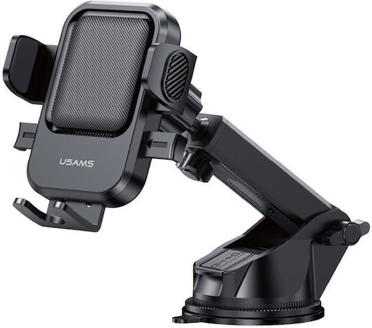 Usams Zj091 One Touch Car Center Console Phone Mount Black