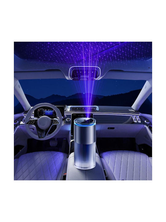 Jk-587 Dreifarbiger Aromatherapie-Diffusor Intelligentes Auto Beleuchtung Starry Sky Schwarz