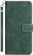 Exklusive Brieftasche Synthetisches Leder / Silikon Grüne (Moto G06)