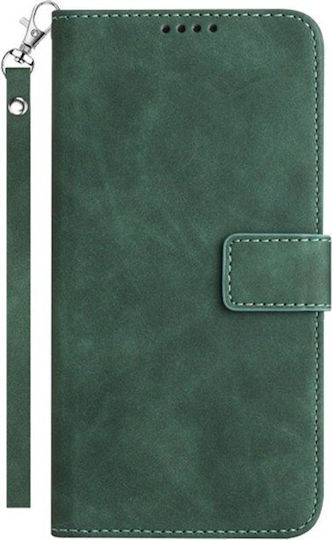 Exklusive Brieftasche Synthetisches Leder / Silikon Grüne (Moto G06)
