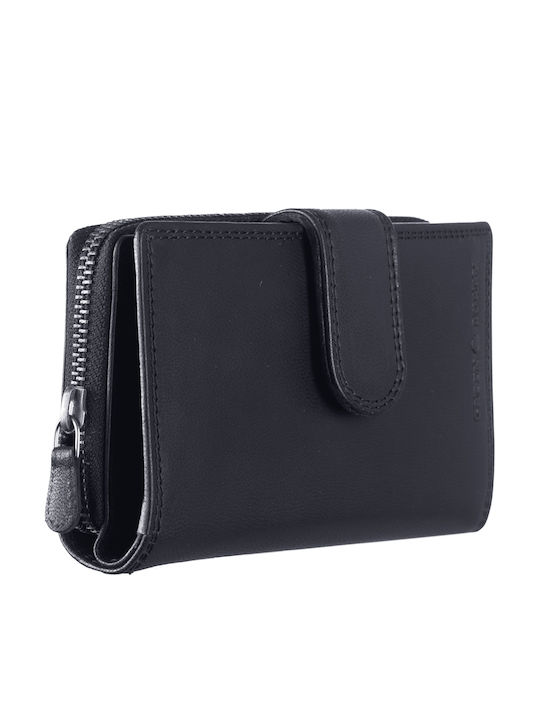 Greenburry Large Leather Women's Wallet Black