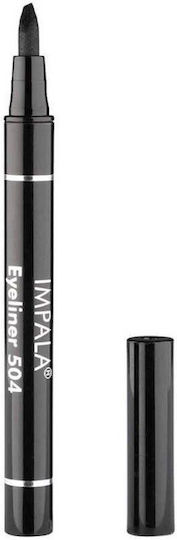 Impala Cosmetics Wasserdicht & Langer Aufenthalt Flüssiger Augenkonturenstift Schwarz 1ml