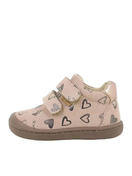 Primigi Anatomic Leather Kids Ankle Boots Beige
