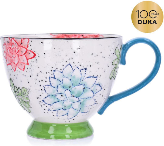 Duka Φλιτζάνι Καφέ Κεραμικό Πολύχρωμο 400ml