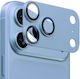 Iphone 18 Pro Max Enkay Anti-reflection Camera Lens Frosted Armor Aluminium Alloy Tempered Glass Film Light Blue