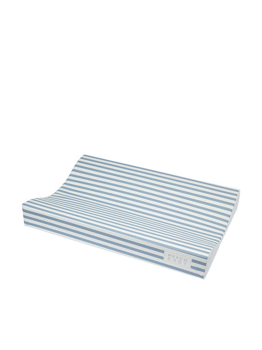 Meyco Weiche Wickelunterlage mit Bezug aus Jeans Stoff Blau 70x50cm