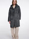 Women's Urban Teal Coat with Hood