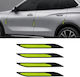 Air Duct Hood Air Sticker Car Decoration 4 Piece Set Green