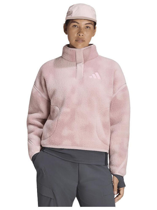 adidas Terrex Дамска Fleece Блуза Розова