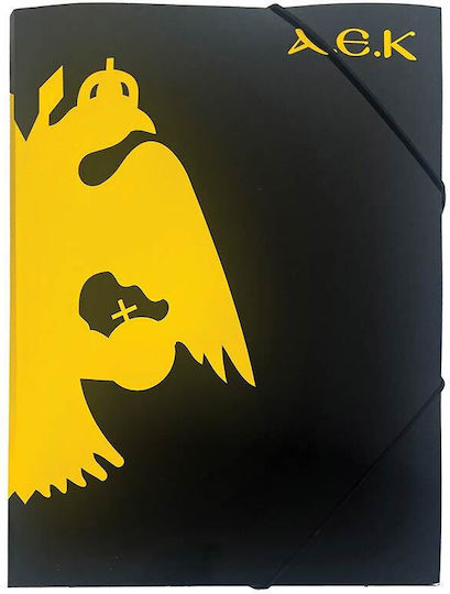 Back Me Up Aktenordner mit Gummiband und Elastisch für Papier A4 Schwarz Official