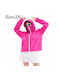 Upf50+ Cooling Fibers Lightweight Breathable Sunscreen Clothing Size 2XL Short Pink Red